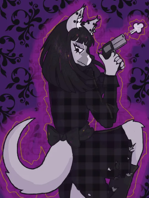 Thumbnail Kangaroo Girls With Guns OC by meatless-cutlet | Furry Category