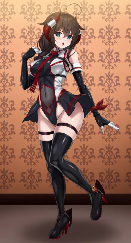 Thumbnail Shigure Kai Shi's Captivating Aura in KanColle Anime Bodysuits | llamanatee