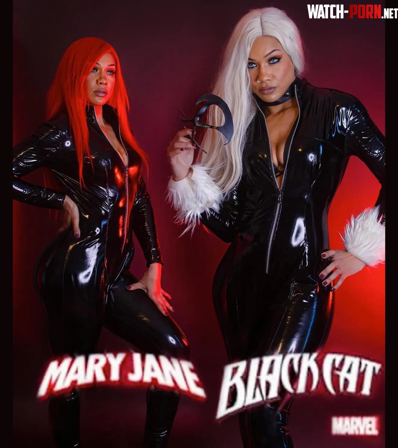 Black Cat and Mary Jane by naught3 by naught3