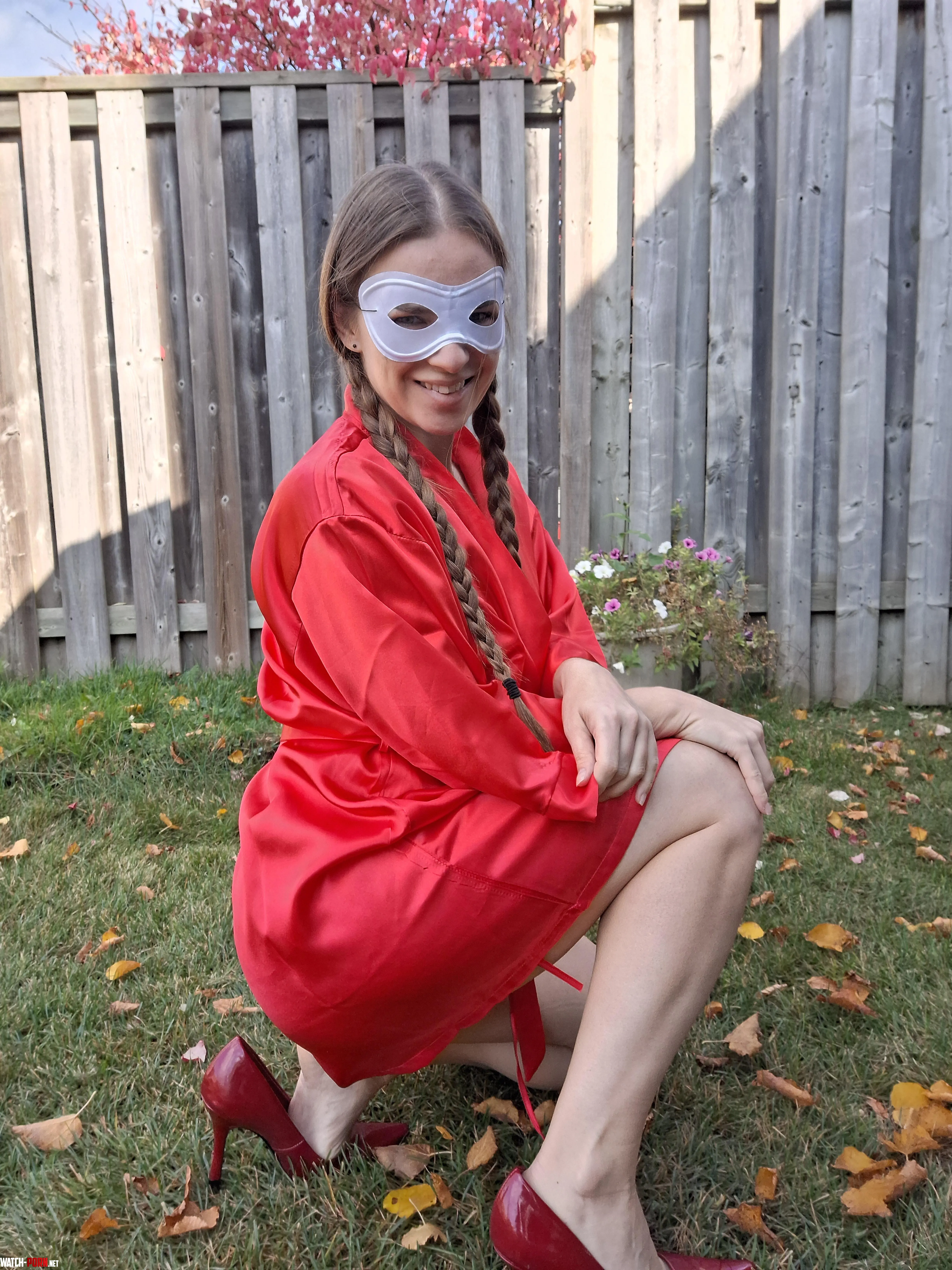 Fit legs in red heels by MaskedModel4U