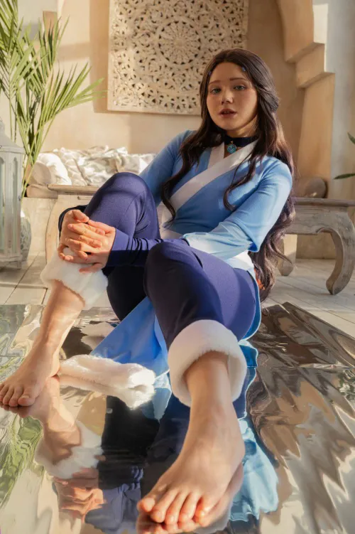 Thumbnail Avatar's Feet Unleashed: Katara by Neyrodesu