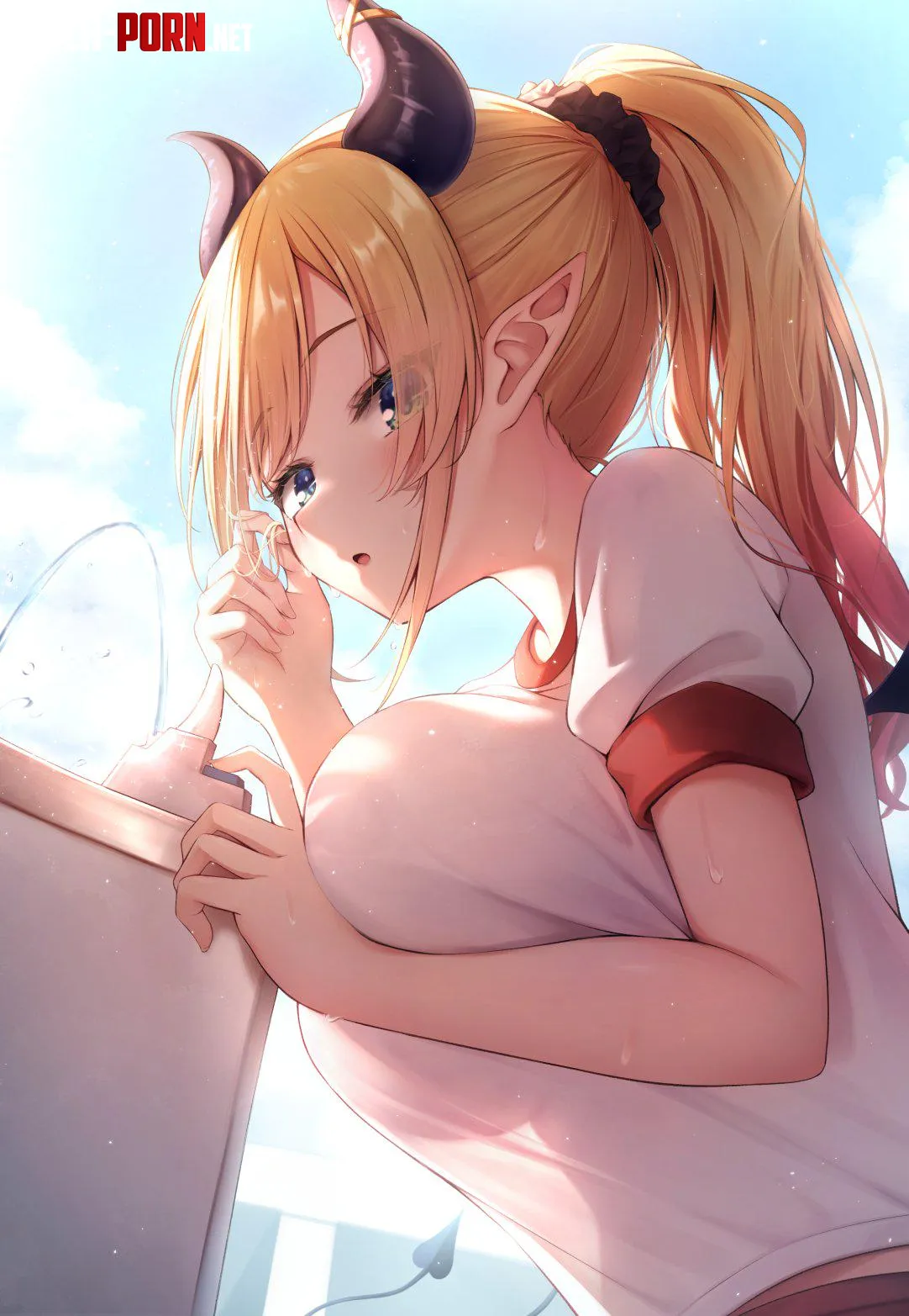 ChocoSensei feeling thirsty Hololive by marxsander2016