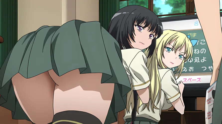 Thumbnail Delve into the World of Animeplot: Yozoras going commando under there it seems Haganai by [deleted]