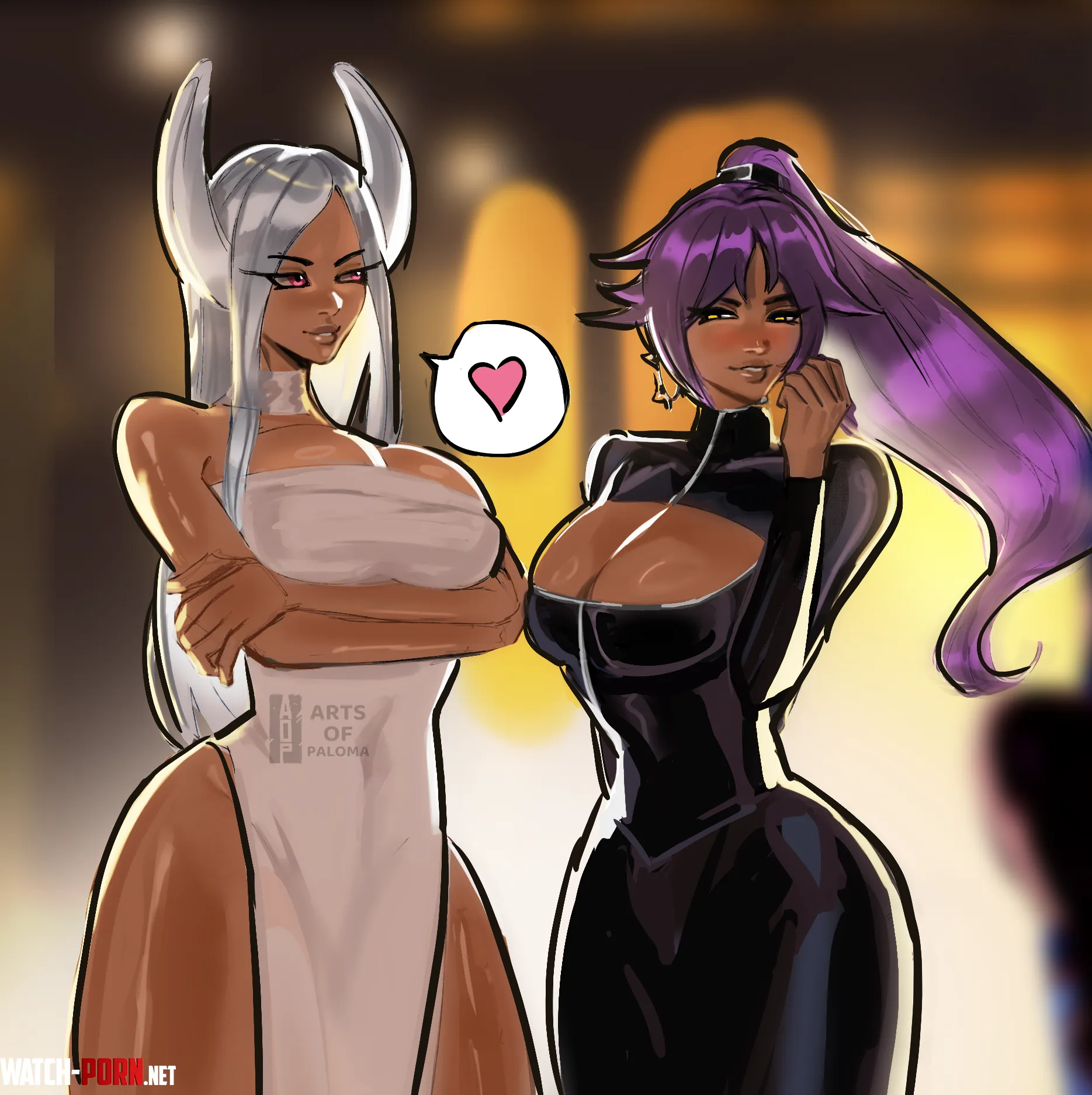 Mirko and Yoruichi REALAOP by Tentioid9
