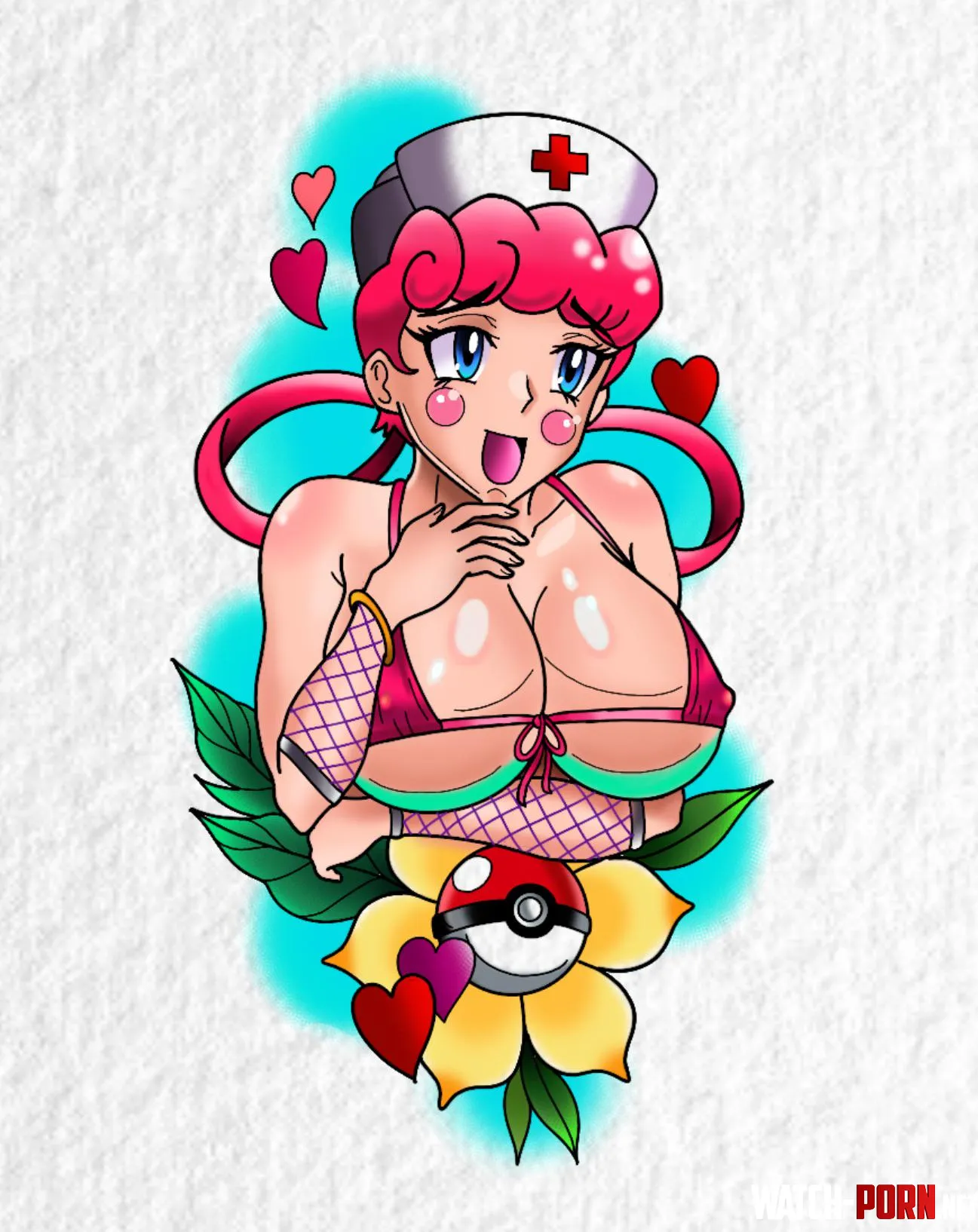 Nurse Joy design by me by antispawntattoos