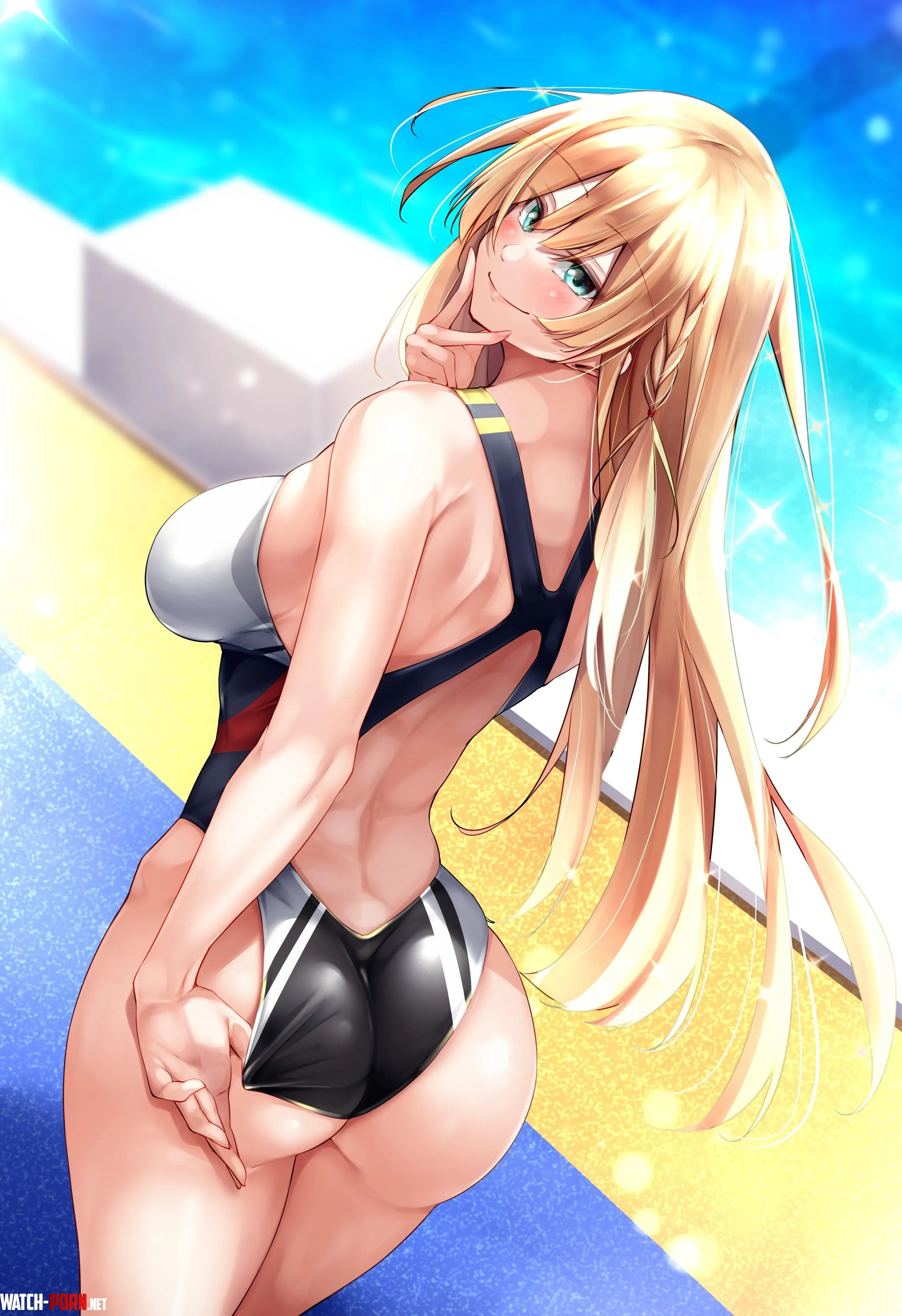Kongou in a Swimsuit Oriue Wato on Pixiv Azur Lane by TheDerpSpoon