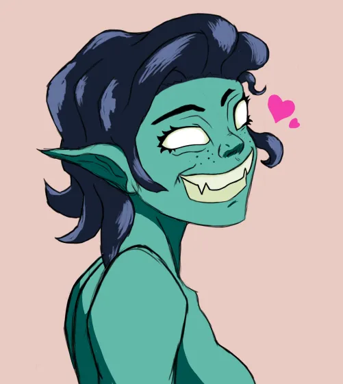 Thumbnail Artistic Expression: OC Adorable Smile Art by icantdraw33