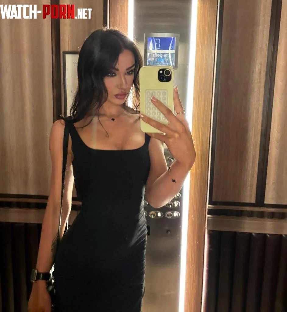 Tight black dress to get the day started by CherryDiva_