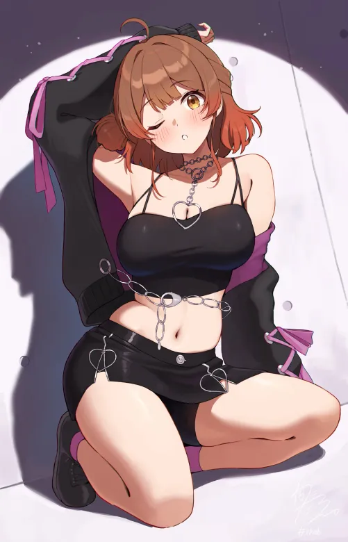 Thumbnail Ume Hanami Idolmaster: Exploring Anime Midriff Trends by CheetahSperm18