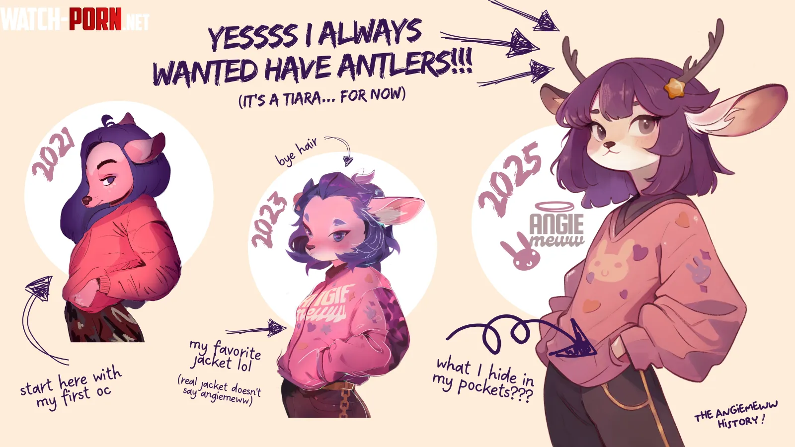 the evolution of my OC what do you think by angiemeww