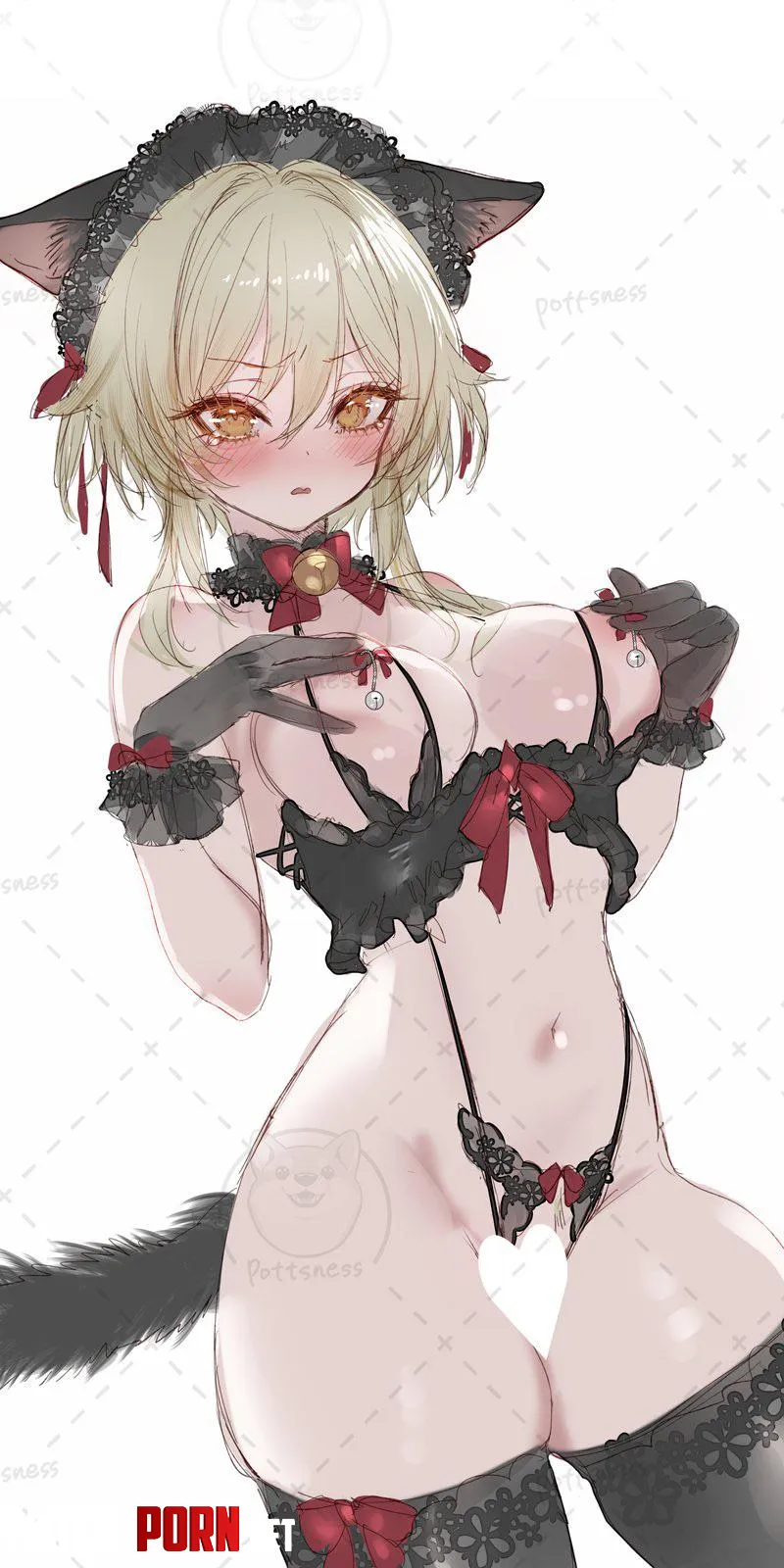 Lumine in sexy Lingerie pocchuness Genshin Impact by Silent_Steak_9540