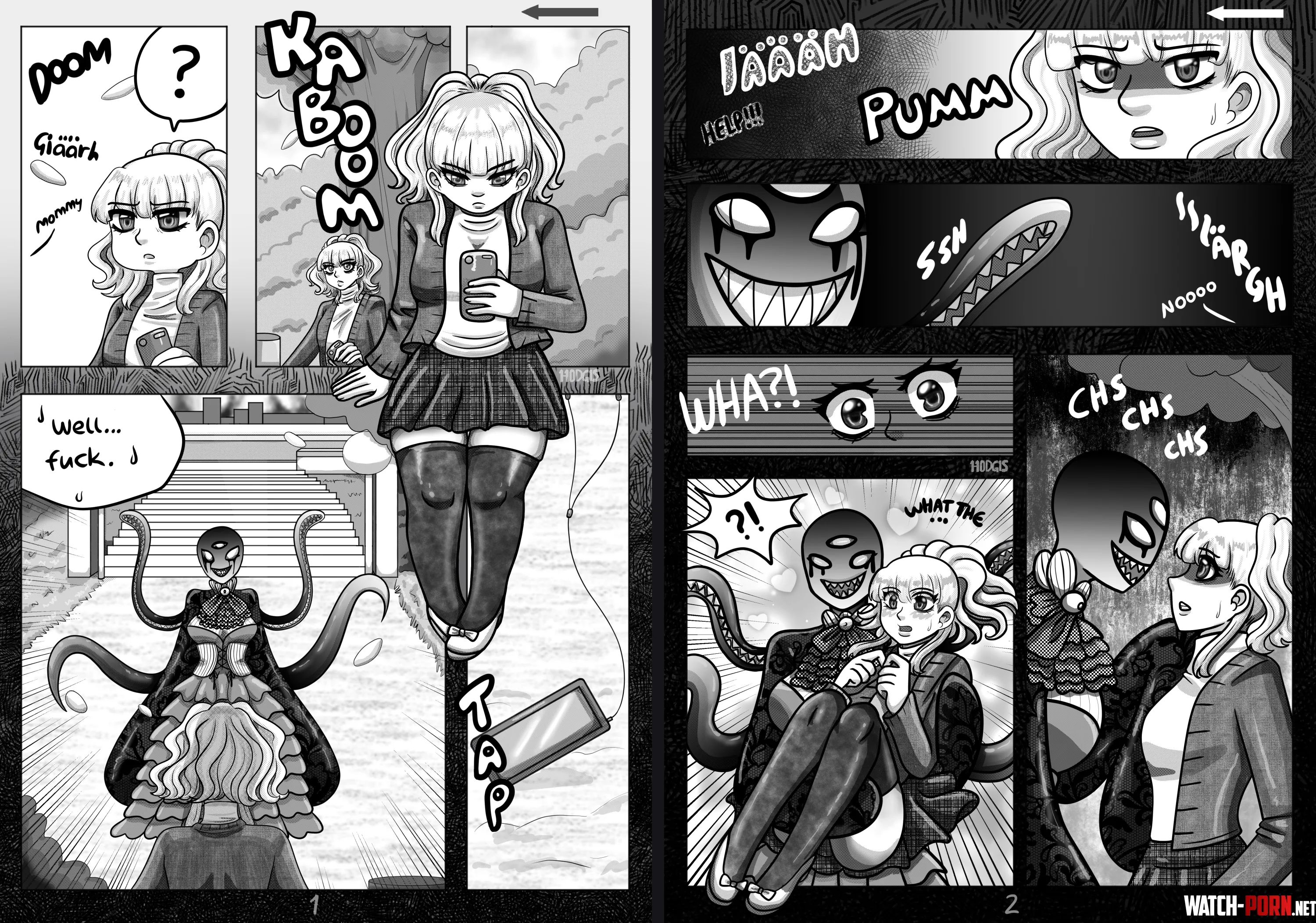 She may be monster but she loves you Original by Hodgibal