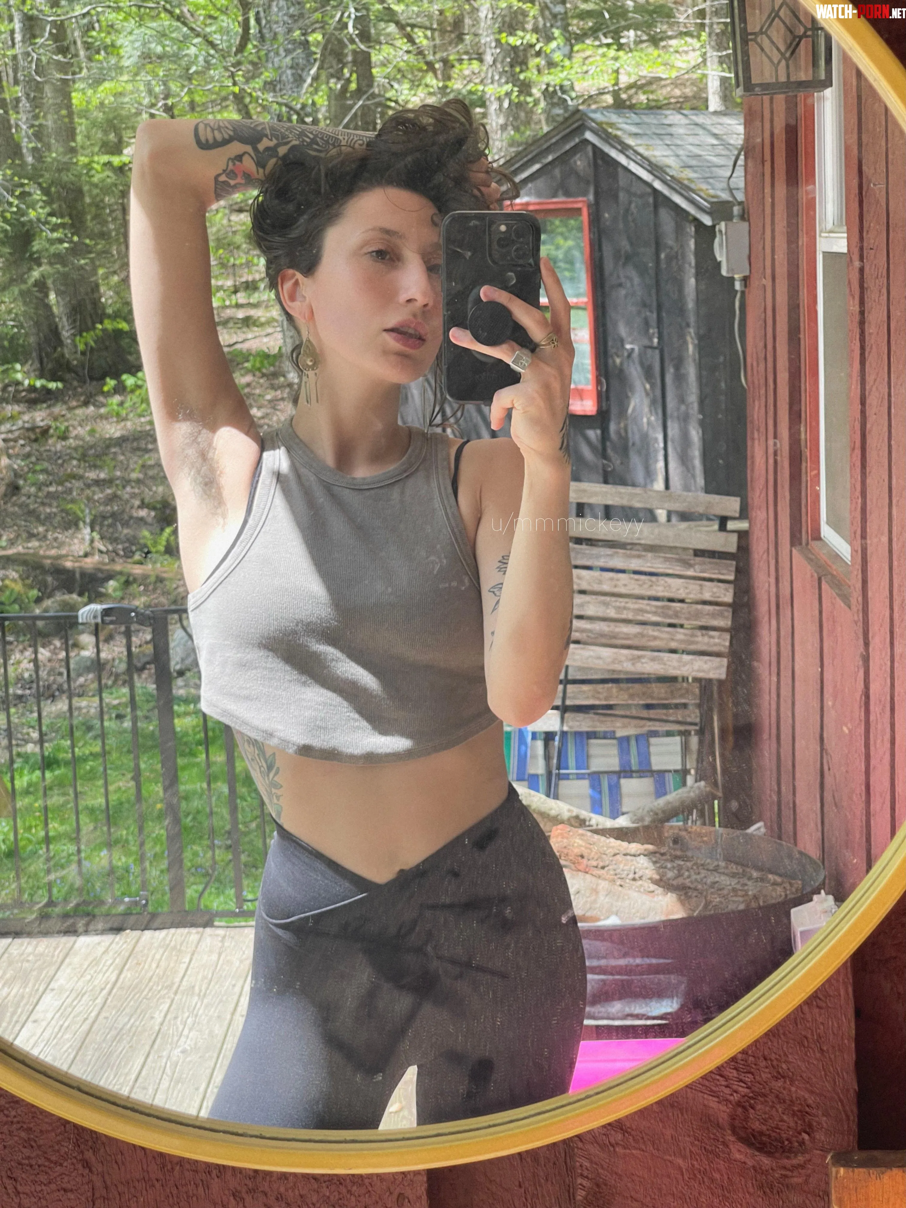 i love going no bra amp showing off my hairy armpits  by mmmickeyy