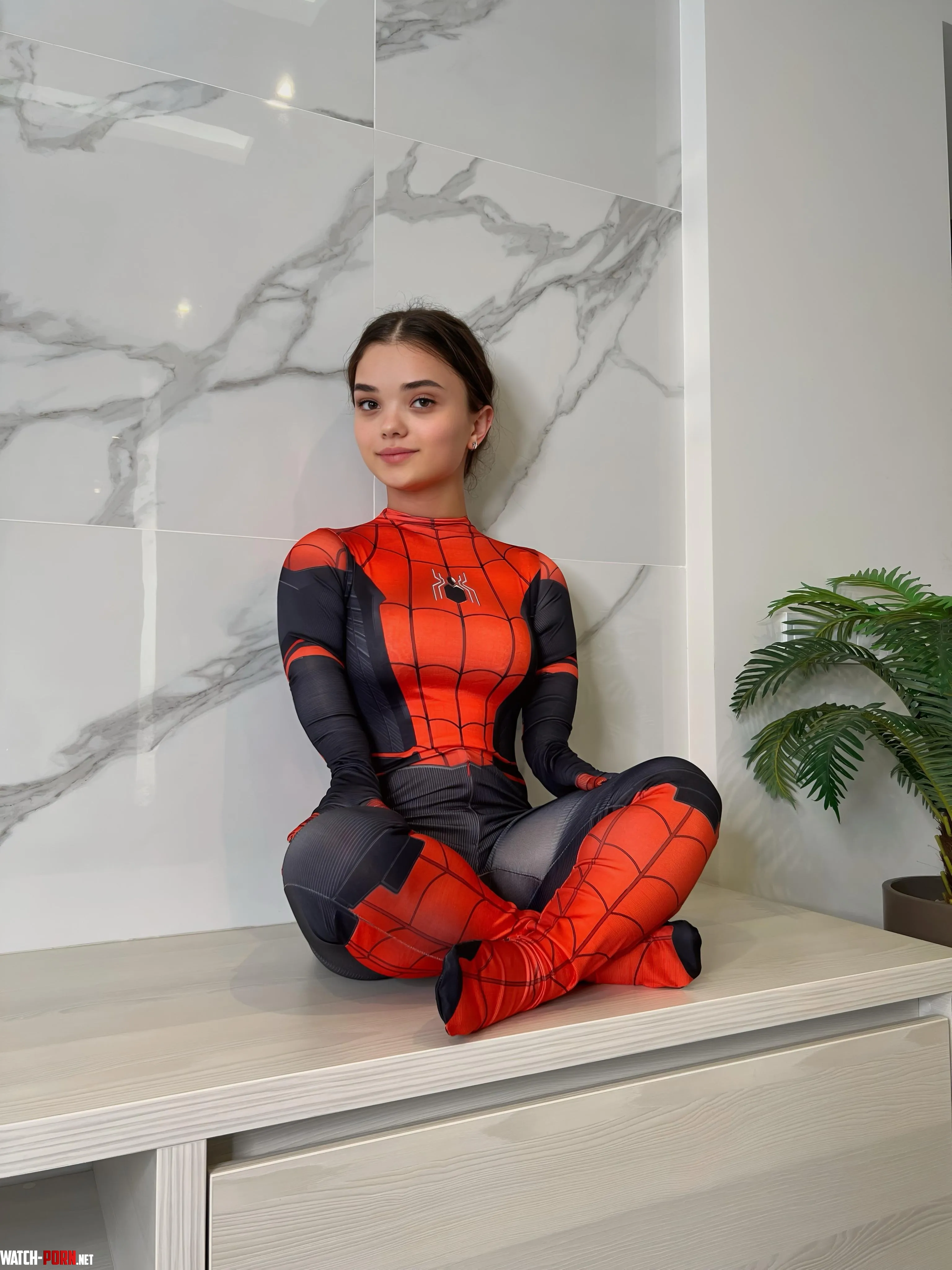 The cutest spider man on the planet by Cozyy_Kitten