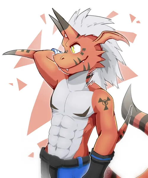 Thumbnail Unique Artistry: OC A Growl by KanashiiNoTsuki | furry
