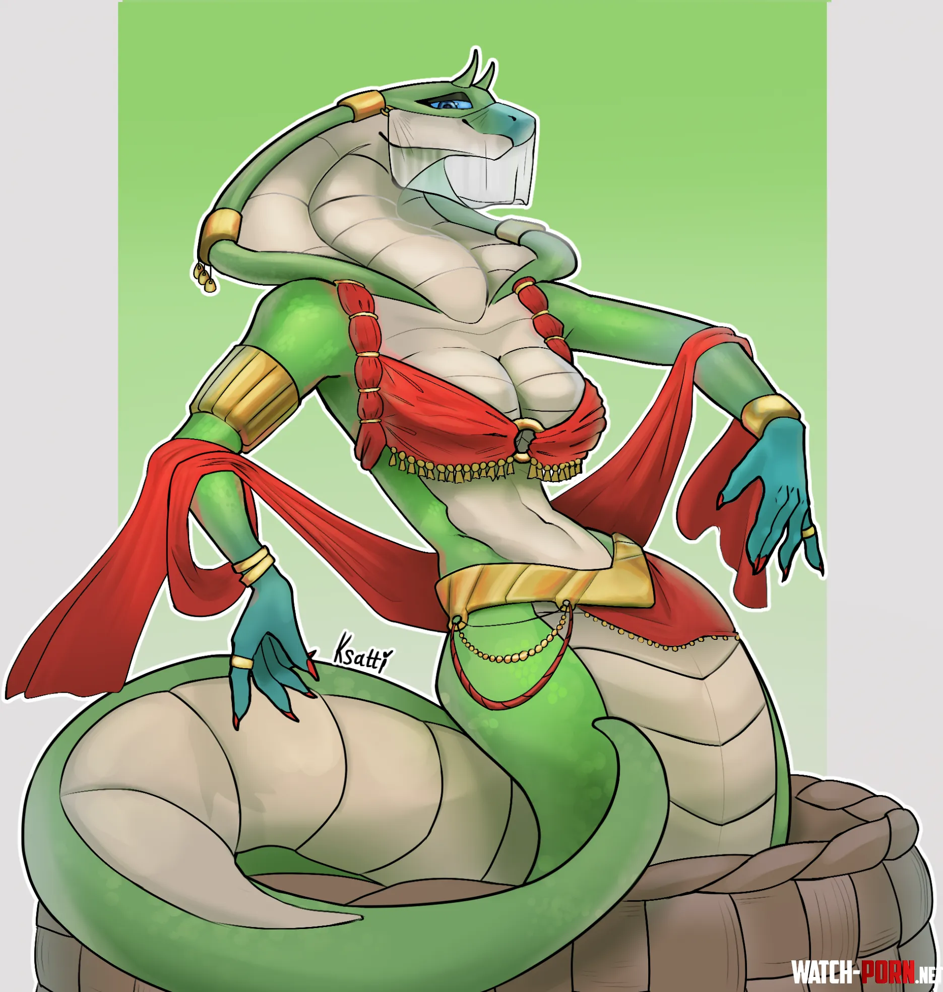 Q A curvy snek Ksatti by maximmax42