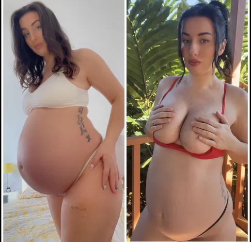 Thumbnail Pregnancy Delight: Choosing Between 8 and 6 Months | pregnantgoddessella