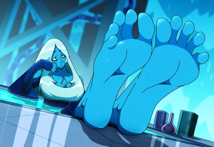 Thumbnail Blue Diamonds Sexy Wet Soles: Rule34Feet Fiction by KeyMasterKeeper