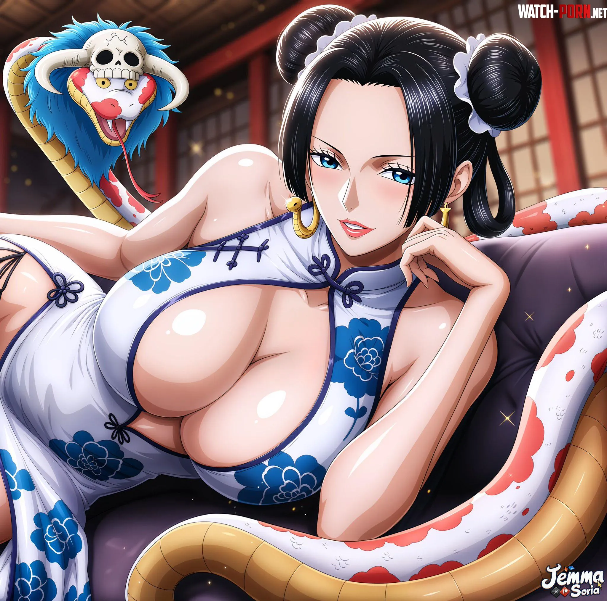 Boa Hancock Chinese Clothing by Evandagoatking