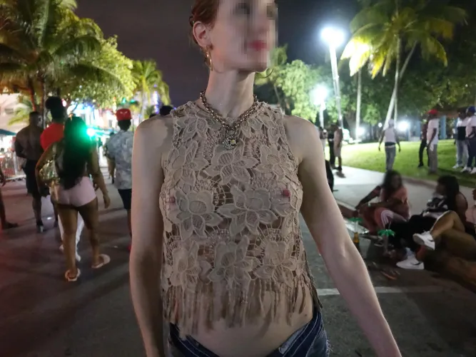 Thumbnail Ocean Drive Confessions: Nipples Poking Through | Miaexhib