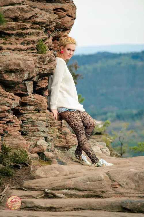Thumbnail Showing Off Delicate Pantyhose - sunrisebunny