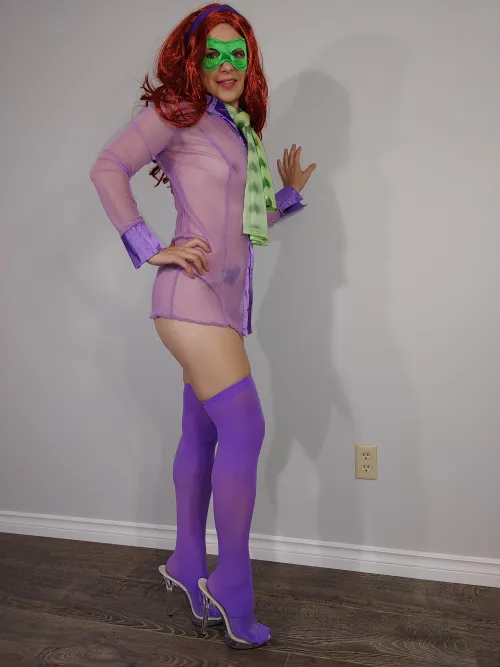 Thumbnail MaskedModel4U Presents Daphne From Scooby-Doo for NSFWCostumes Devotees