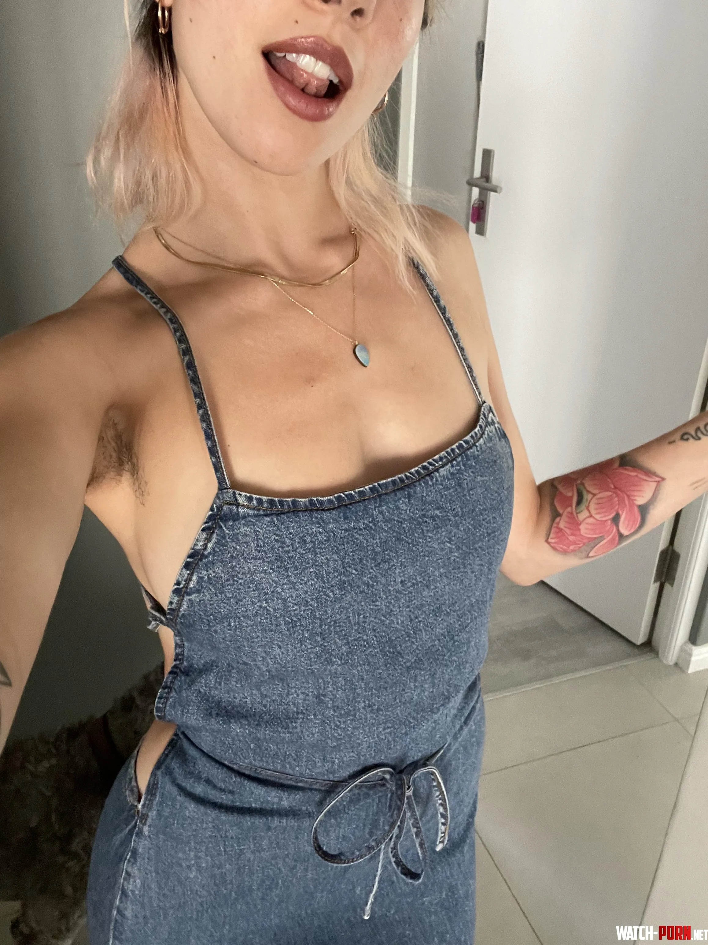 This blonde girl loves wearing nothing but an apron by BraidenLee