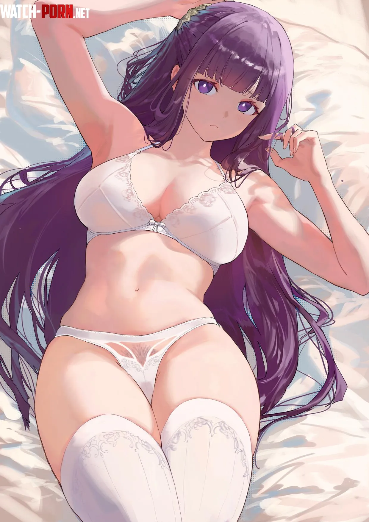 Fern in white underwear Sousou no Frieren by theAprel