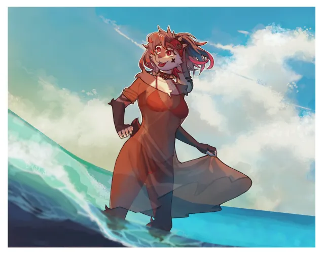 Thumbnail Toomytolakangin's Beach Ocean Art Collection | Furry Category