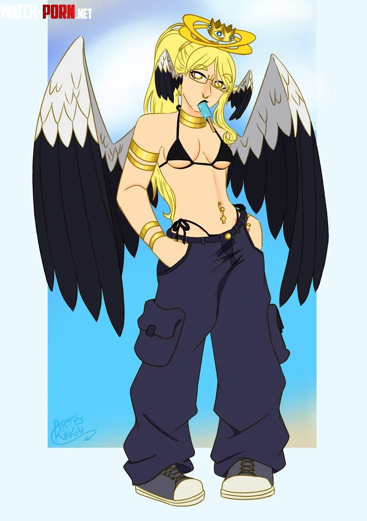 Do angel girls count as monster girls  Art by me OC by Kingu15