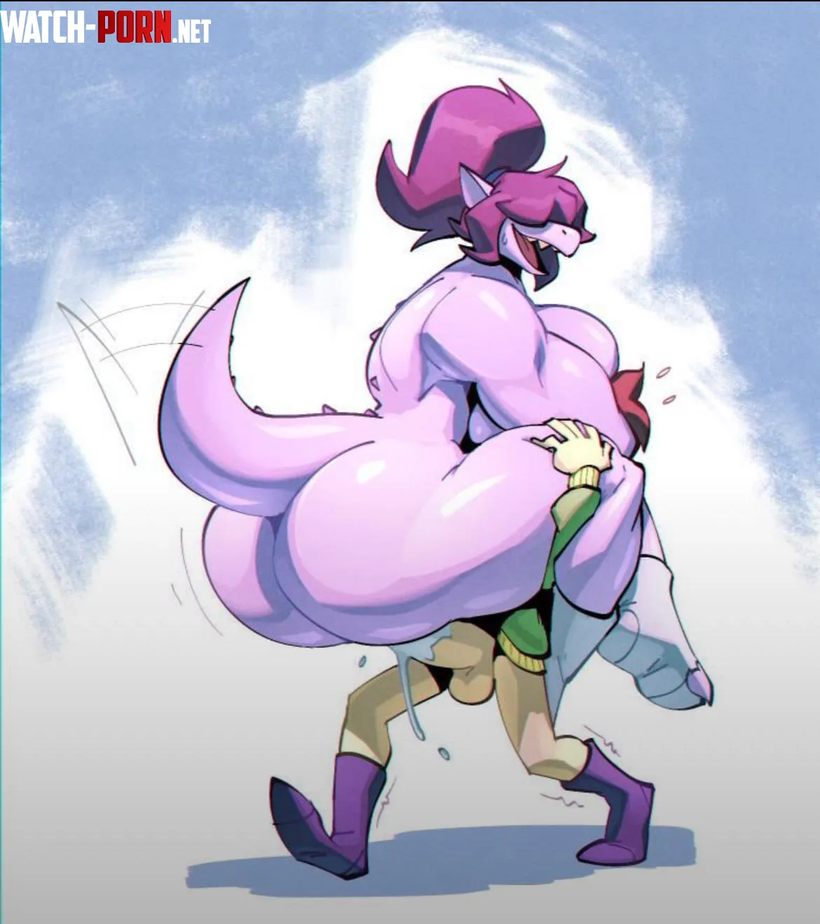 Kris Susie Heavy lifting Bigdad by Hot-Silver3714