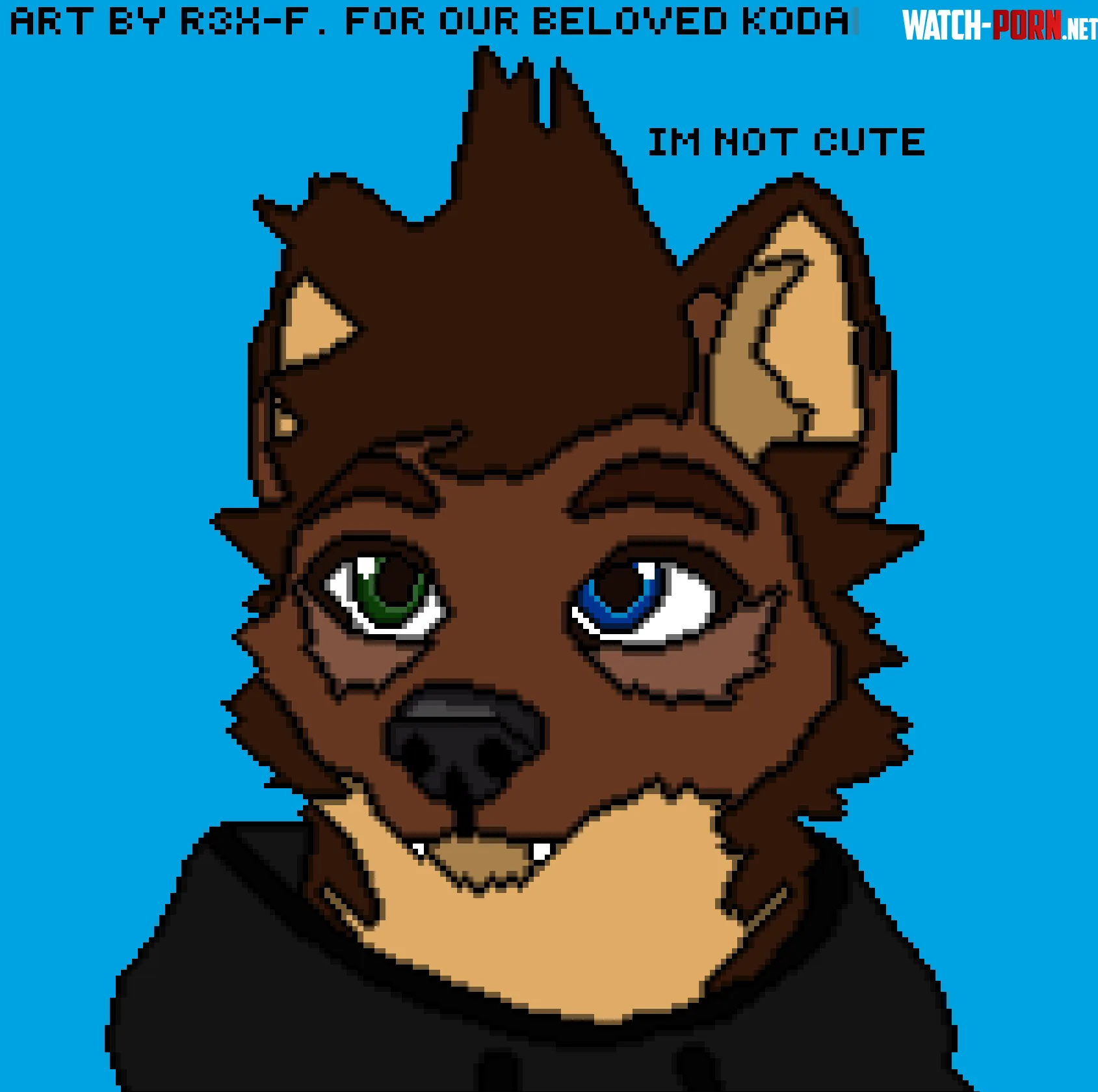 just made this art for my favorite furrystreamer hes very cute by R3X_F