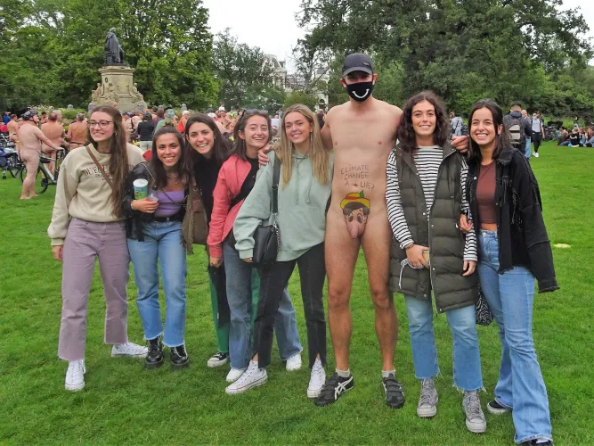 Thumbnail CFNM Harem at WNBR: One Lucky Guy or a Lot of Lucky Gals by Phlegmaticon | cfnm