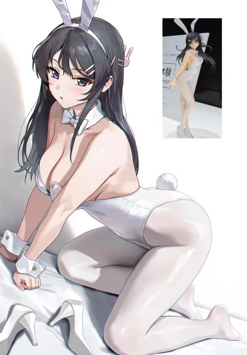 Thumbnail CheetahSperm18's Artistry Shines: 'White Bunny Mai Sakurajima' in Thighdeology