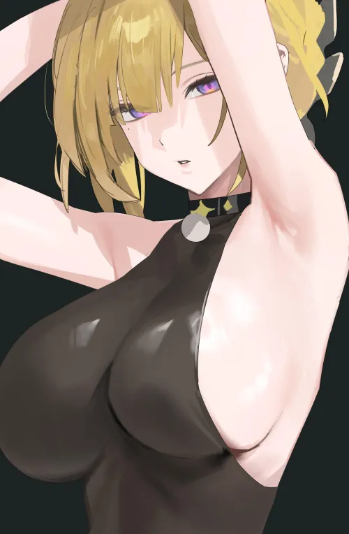 Thumbnail Adorning Armpits: 'Evelyn Armpits Hood Zenless Zone Zero' by llamanatee AnimeArmpits