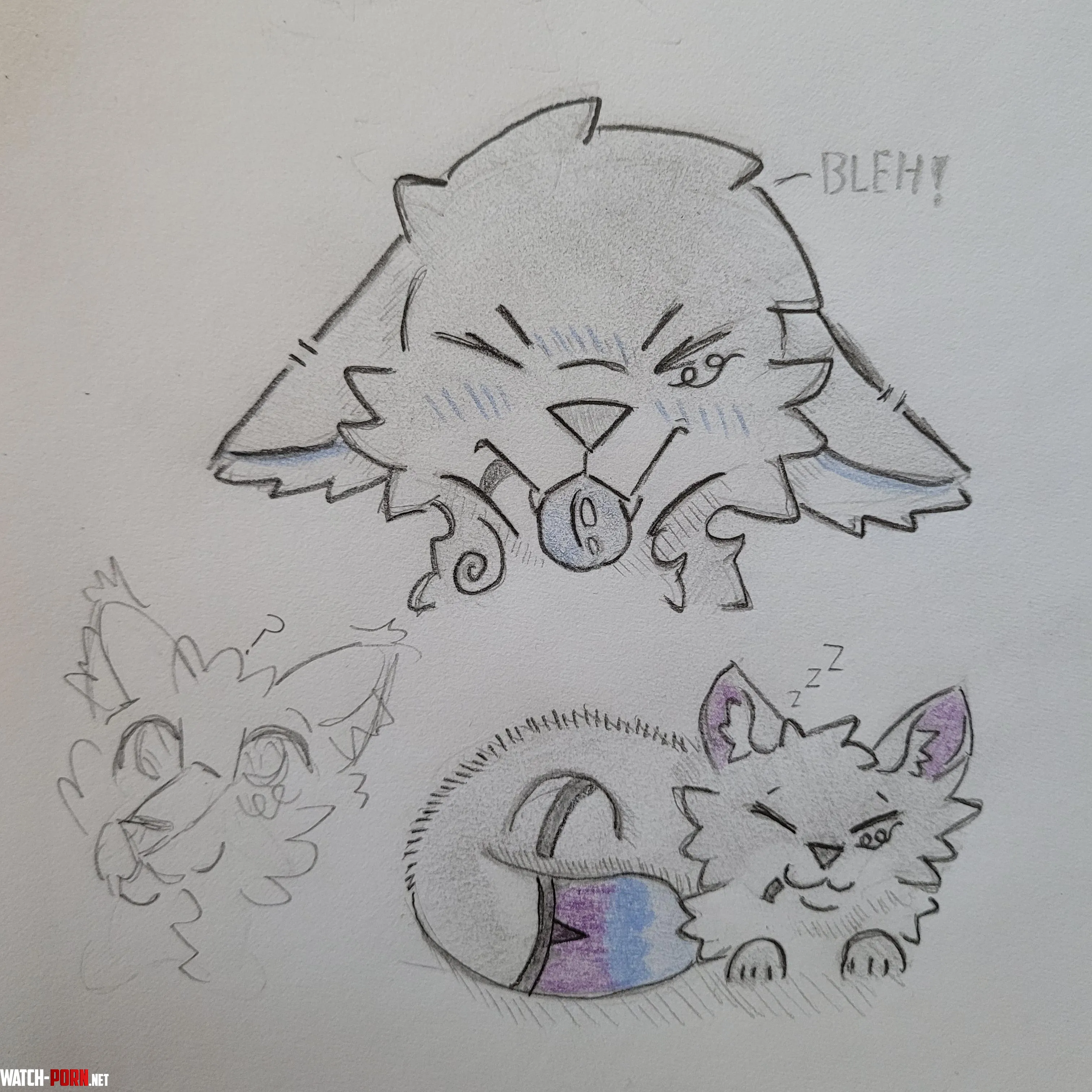 Fox doodles by RetroMasquerade