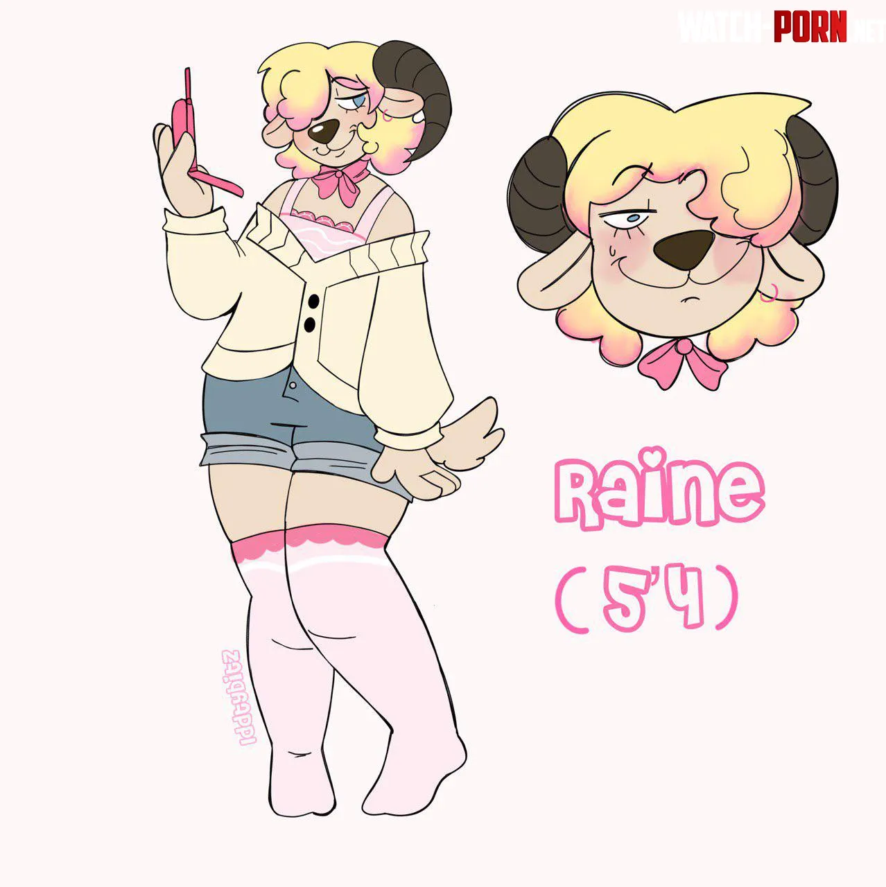 Silly ref of a new oc by RaggedyFrog