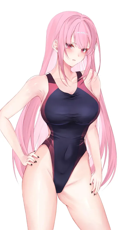 Thumbnail Hololive Beauty: Mori Calliope's Swimsuit Hentai Experience