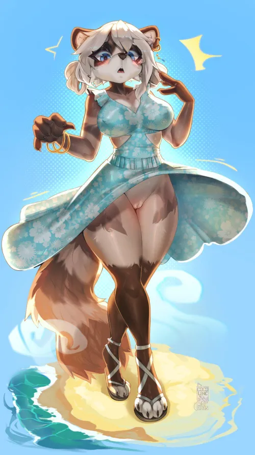 Thumbnail The Wind Is Perverted F Coco Line by Kitten_bb- in the Yiff Category