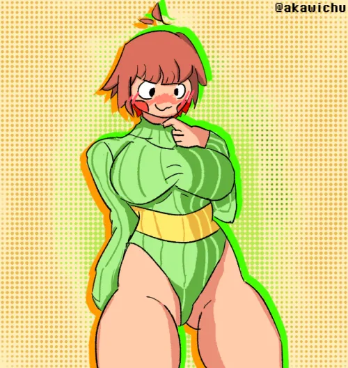 Thumbnail Chara Chara's New Sweater: Dive into akawichu's UnderTail Art
