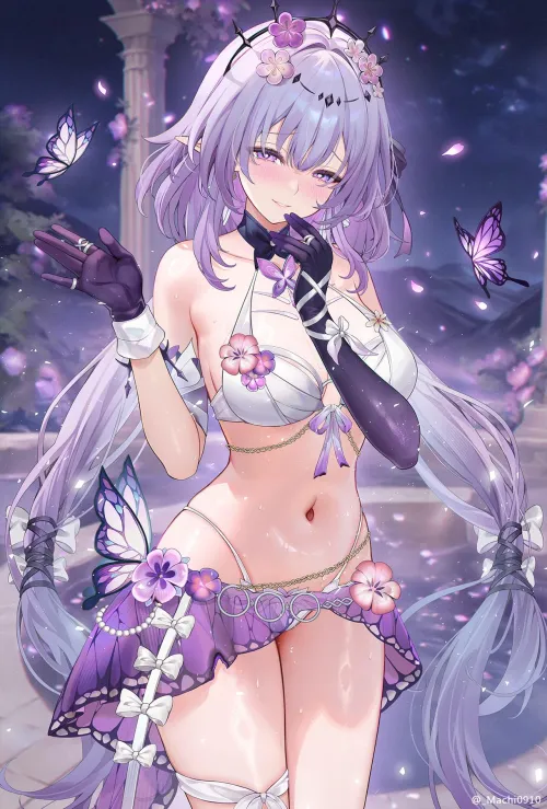 Thumbnail MACHI in an Alluring Bikini from the Honkai Series | elegantloveglimmer