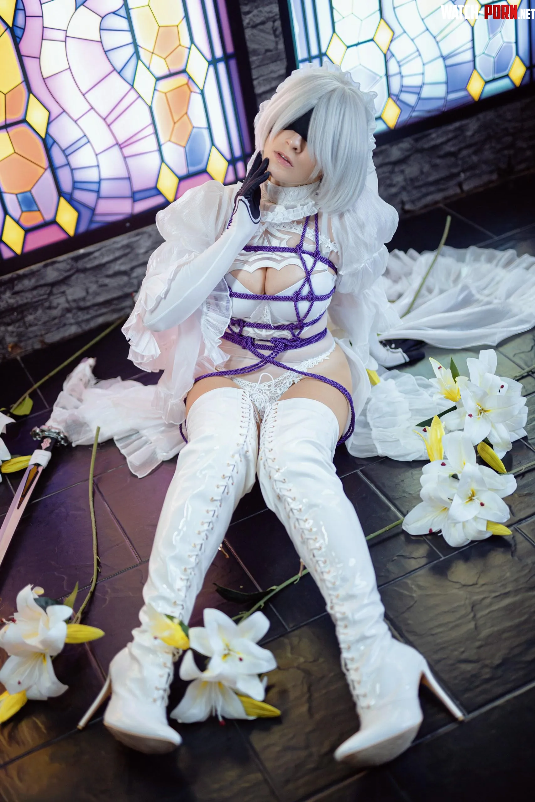 White Bride 2B by Yuna Kairi by YunieSunshine