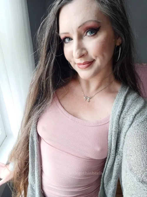 Thumbnail Littlegothinheels' Stylish Solution: Braless Sweater Weather