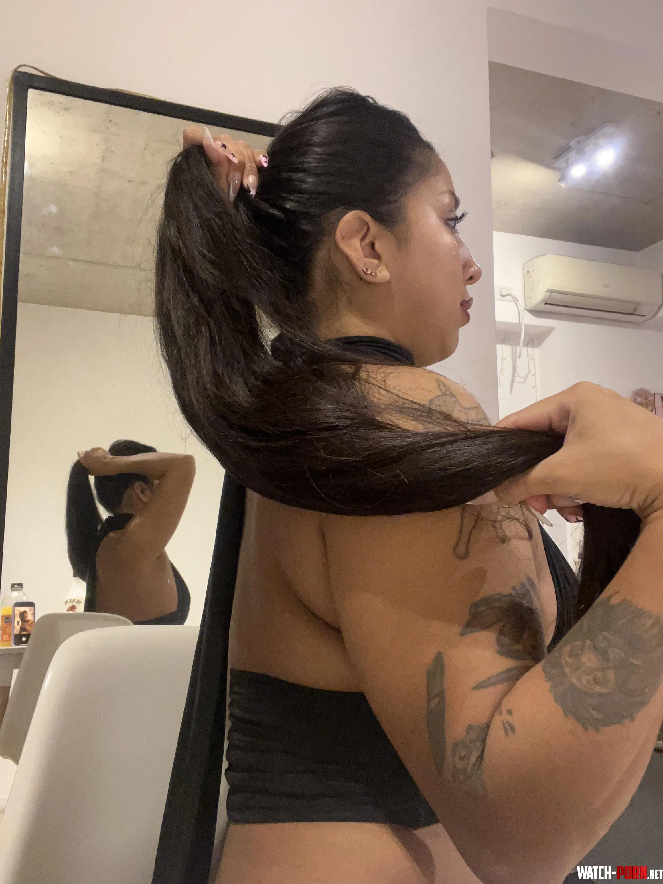 Extra long pony tail by babygalsivip
