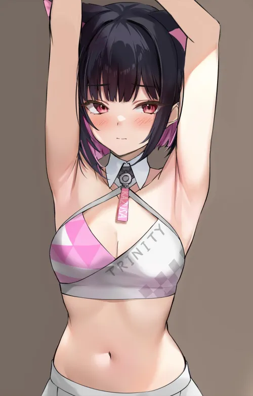 Thumbnail Kazusa's Arms Up - McKnight94 | animearmpits Category
