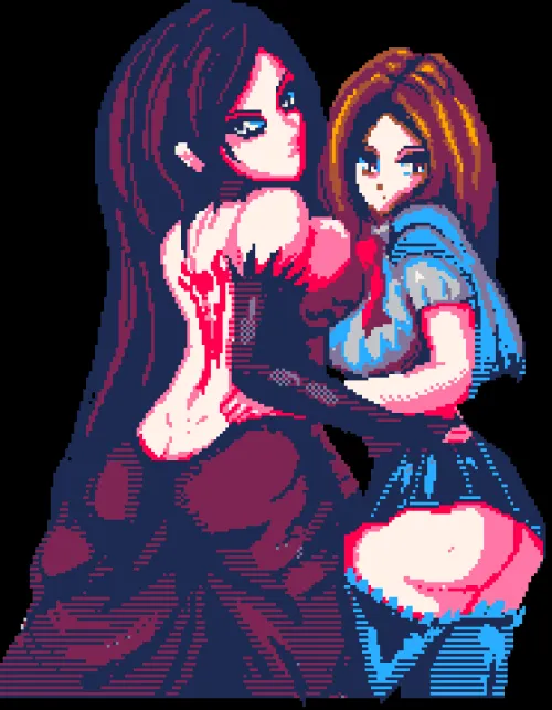 Thumbnail Shanoa and Charlotte PixelArtNSFW Creations by Puzzleheaded_Car9748