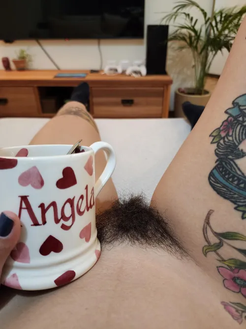 Thumbnail Coffee, Hairy Pussy, and Today's Essentials by hairyangela