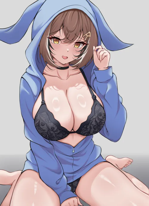 Thumbnail Hoody Moom Hololive by Lovelycuttte | BigAnimeTiddies Category