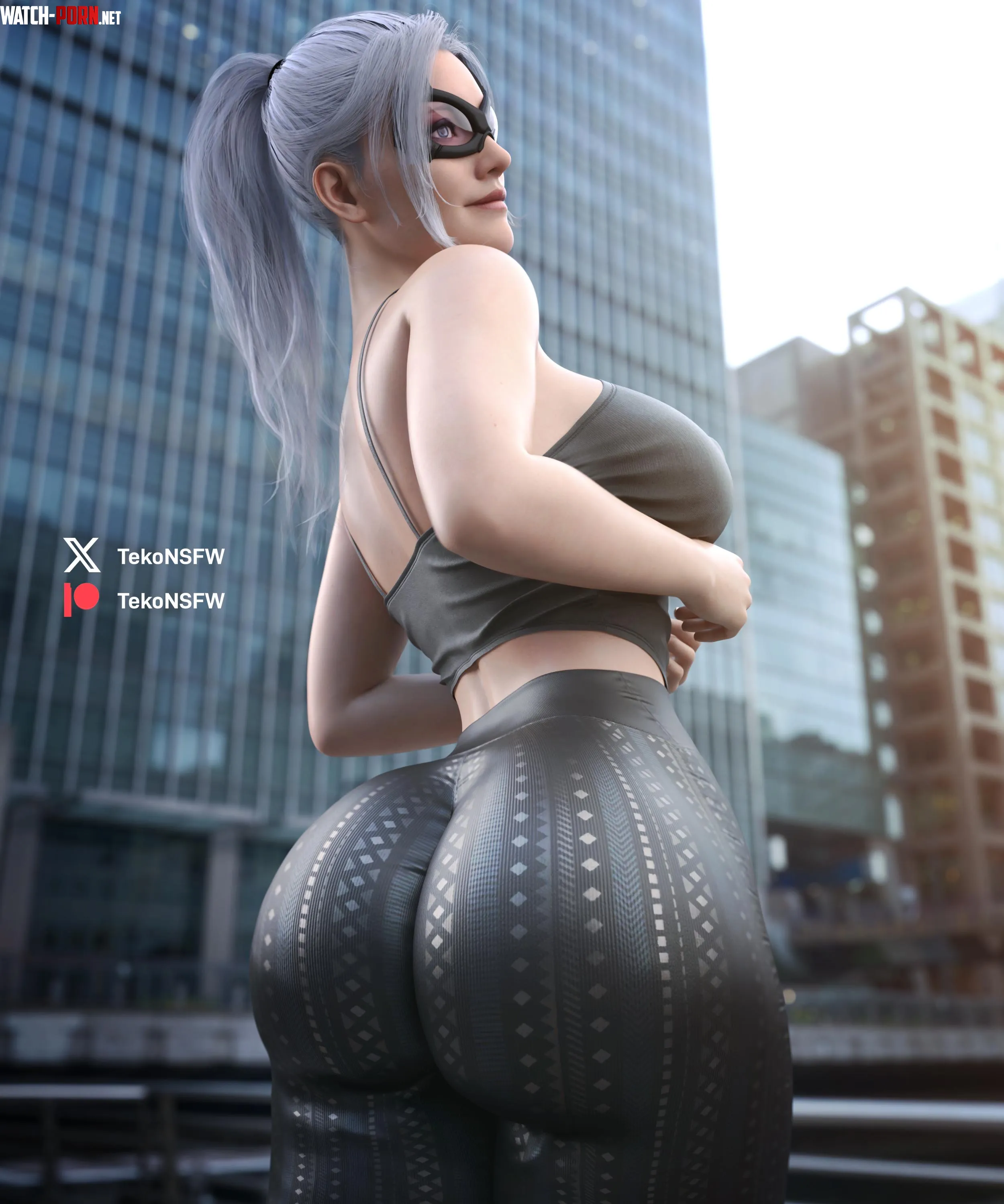 Black Cat Dump Truck TekoNSFW Marvel by xLxOxBxAx