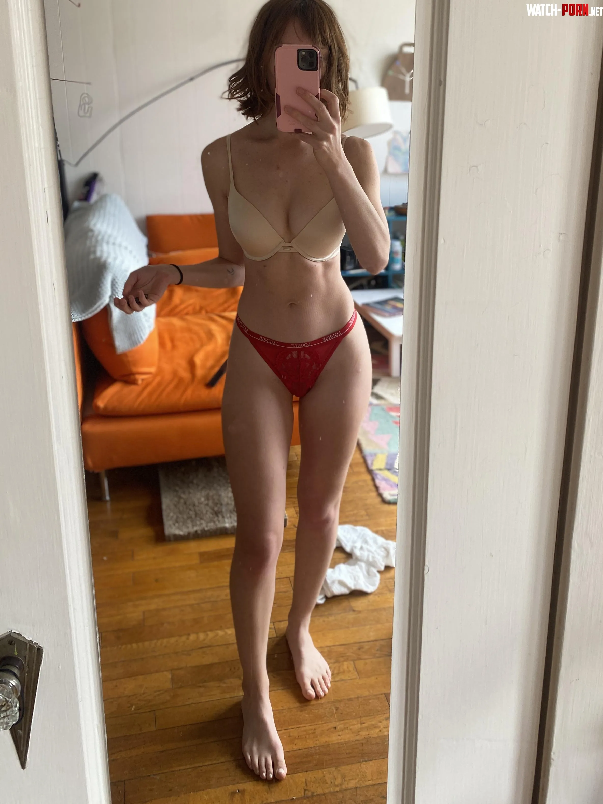 Nude bra on my petite frame IRTR by Purple-Amelia